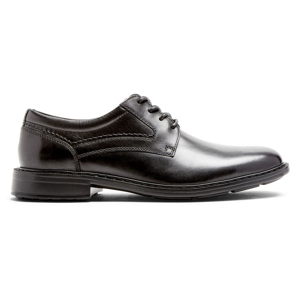 Sapatos Oxford Homem Rockport Parsons Plain Toe Pretas,Portugal SRBUC-5139